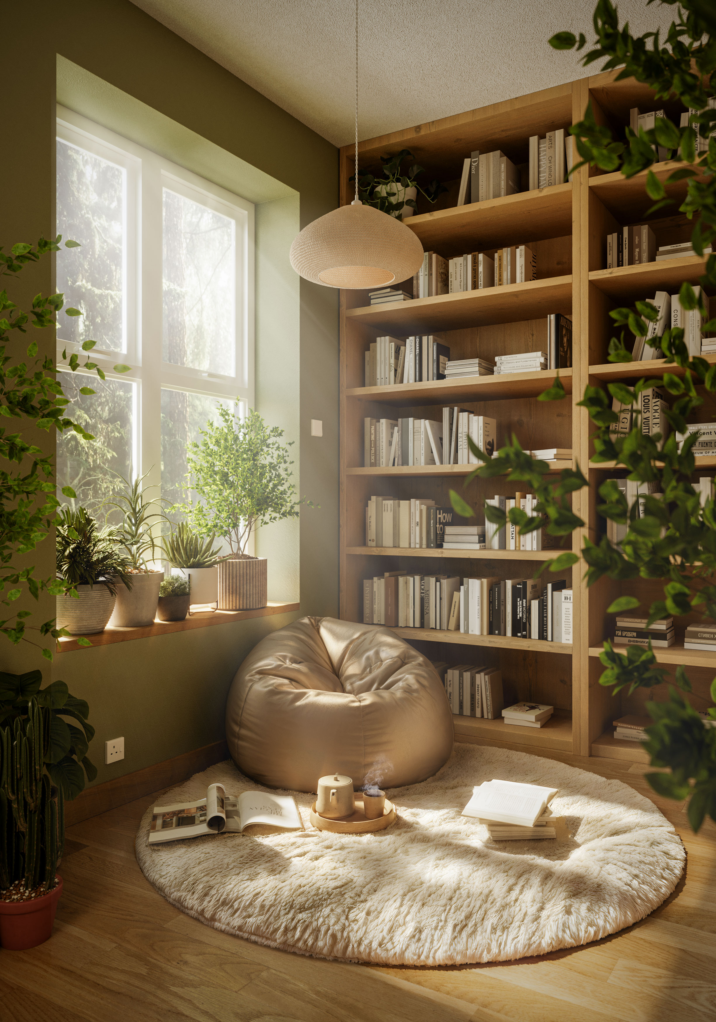 Cozy Reading Corner 🤍📖